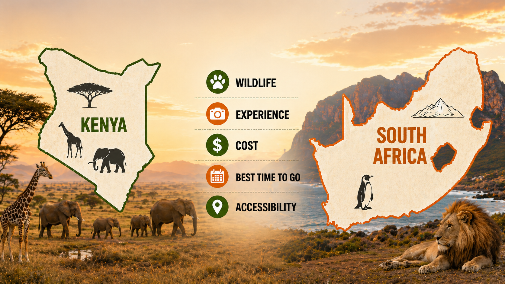 Kenya vs South Africa Safari