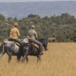 Horseback safari in Kenya