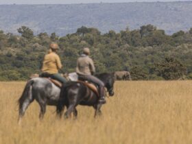 Horseback safari in Kenya