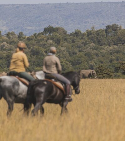Horseback safari in Kenya