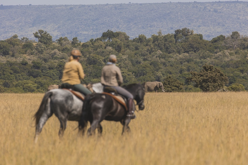 Horseback safari in Kenya