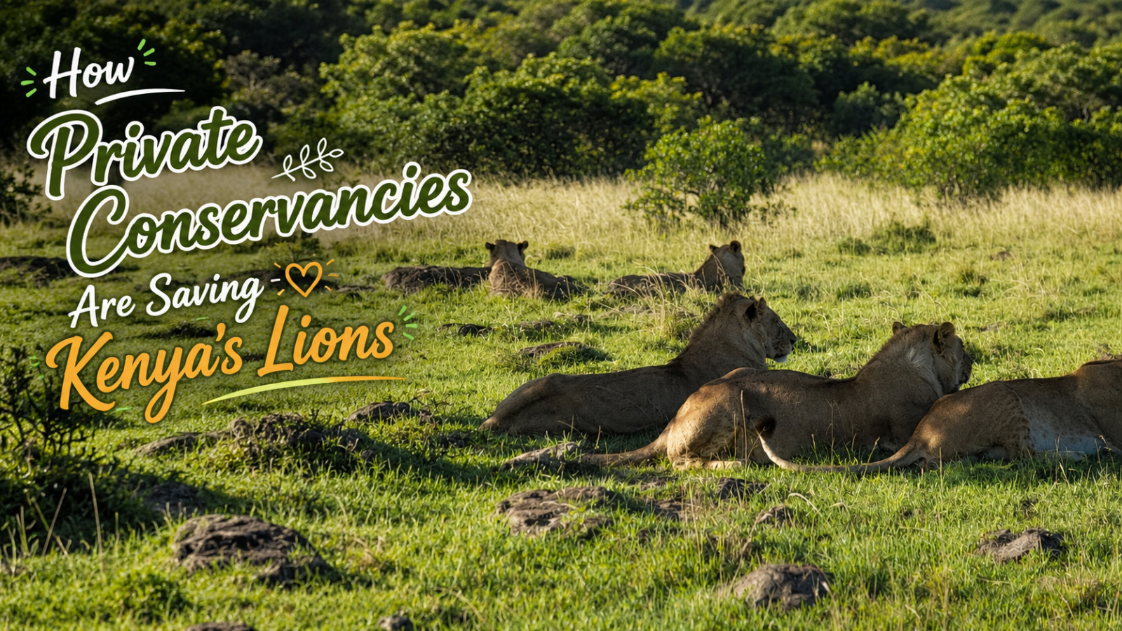 How Private Conservancies Are Saving Kenya's Lions