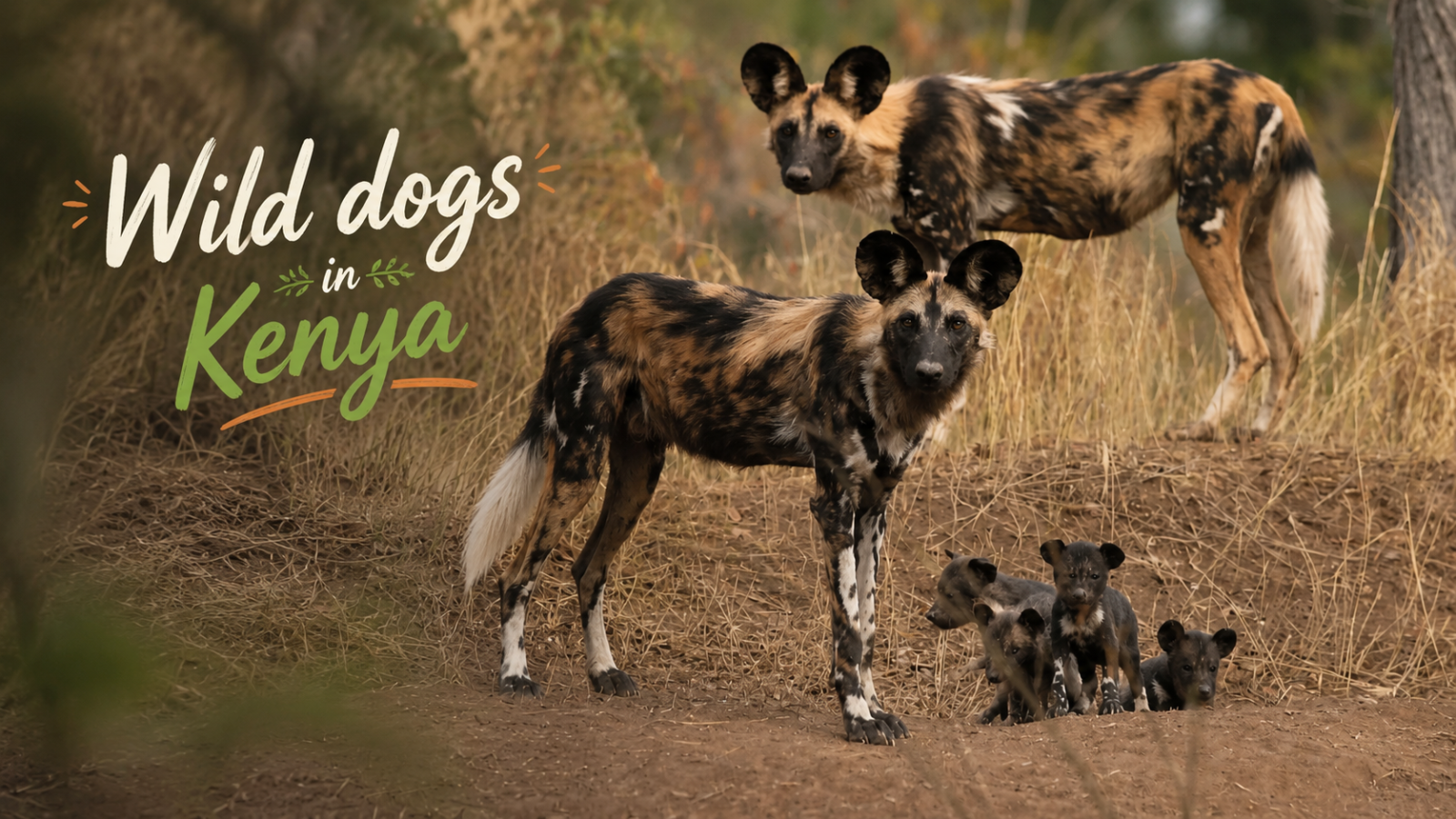 Wild dogs in Kenya